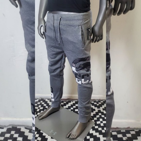 ECKO UNLTD FLEECE JOGGER PANT MEN'S WITH POCKET GREY SIZE L EMBROIDERED LOGO - Picture 1 of 8